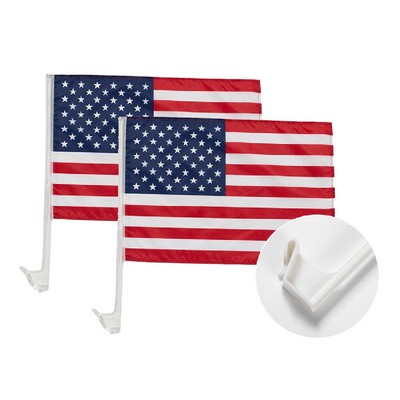 11.8" x 17.7 Car Flag with Full Color Digital Imprint