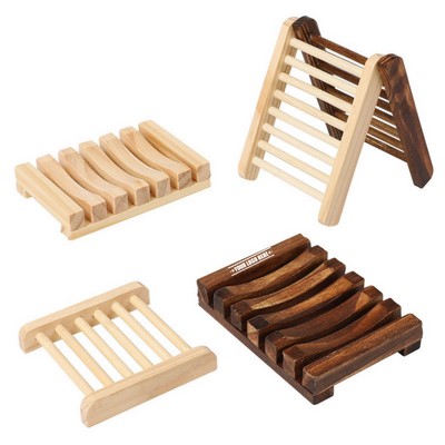 Eco-Friendly Natural Wooden Soap Dish Holder