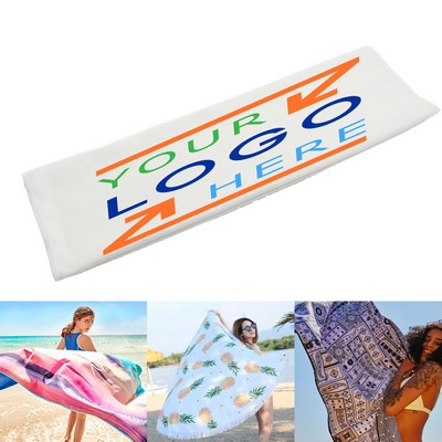 Microfiber Beach Blanket/Towel- Full-Color