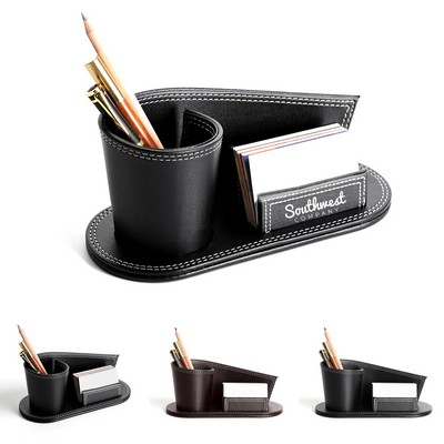 PU Leather Pencil & Pen Holder