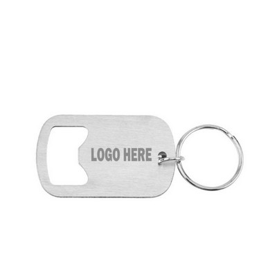 Dog Tag Bottle Opener Key Chain