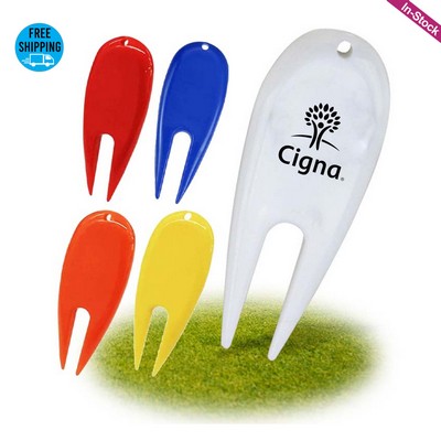 Plastic Golf Divot Repair Tool-1 Color Imprint