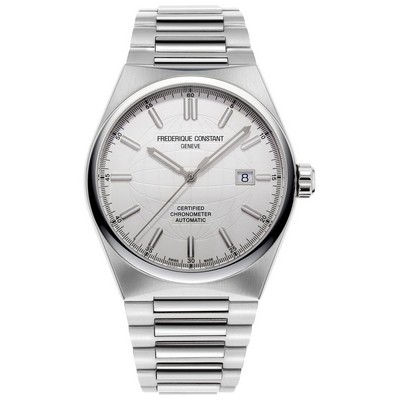 Frederique Constant® Men's Automatic Stainless Steel Bracelet Watch w/Silver-Tone Dial