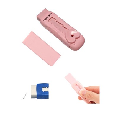 Soft Colors Retractable Push Eraser