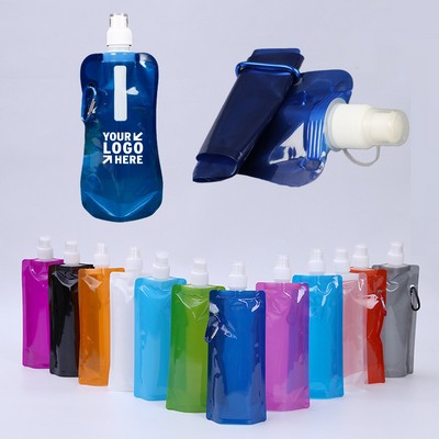 16oz Portable Collapsible Water Pouch