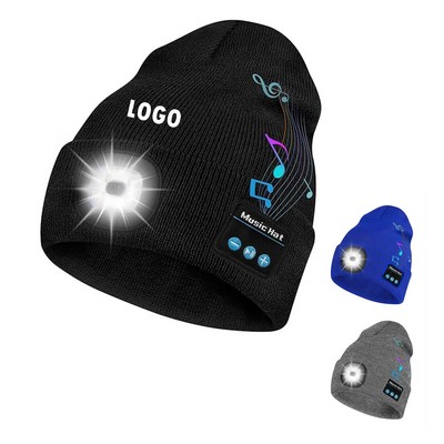 Cap With Headlamp And Built-in Speaker