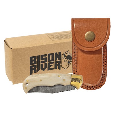 Bison River 3.75" Bone Folding Knife