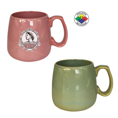 15 Oz. Antique Sage Heirloom Reaction Glaze Mug - Dishwasher Resistant - Precision Spot Color