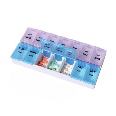 Weekly Twice-A-Day Pill Organizer