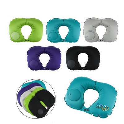 U Shape Inflatable Airplane Travel Pillow