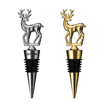 Deer-shaped Alloy Wine Stopper