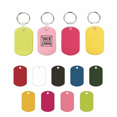 Oval Soft PVC Keychain