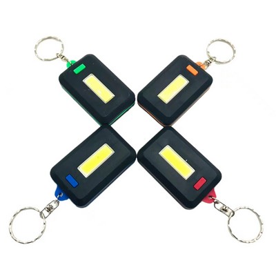 Portable Mini COB LED Flashlight KeyChain