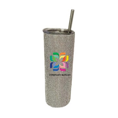 20 OZ 304 Stainless Steel Rhinestone Bottle