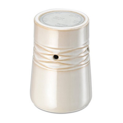 Serene House Net White Ceramic No-Spill Wax Melt Warmer, Cream