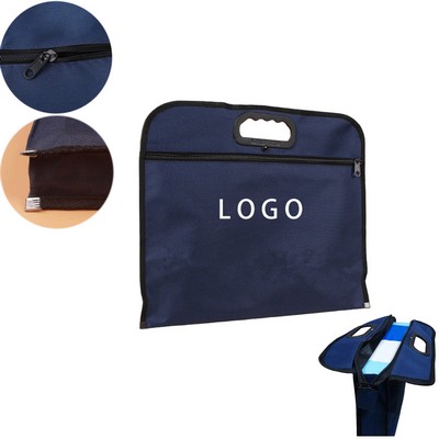 Oxford Fabric Double-Layer Document Bag