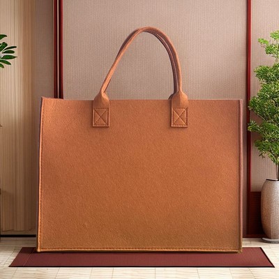 Customizable Wool Felt Shopping Tote Bag