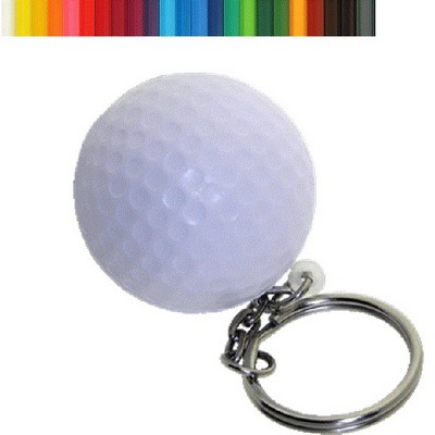 Golf Ball Stress Reliever Keychain