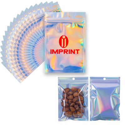 Holographic Ziplock Food Storage Bags