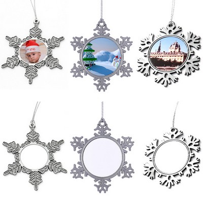 Zinc Alloy Star-Shaped Christmas Ornament