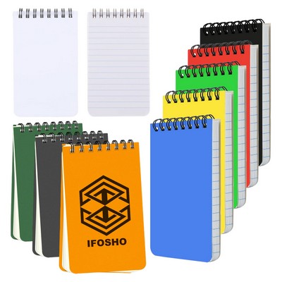 A7 Mini Pocket Top Bound Spiral Notebook 3x5 Inch Small Notepad With Lined Pages