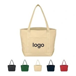 Cotton Canvas Boat Tote Bag