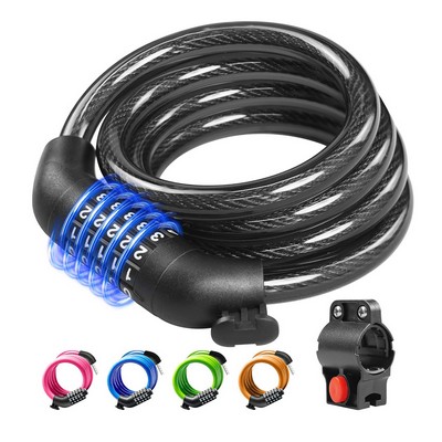 5-Digit Combination Bike Lock Cable