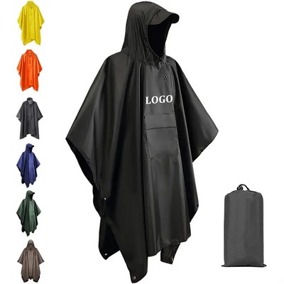 Hooded Rain Poncho