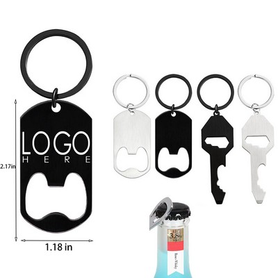 Stainless Steel Bottle Opener Keychain