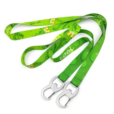 Dye-sublimation Lanyard with Bottle Opener