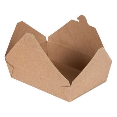 BioPlus TERRA #2 Compostable Paper Takeout Box - Kraft