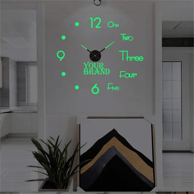 15.8 Inch DIY 3D Glow-in-the-Dark Wall Clock