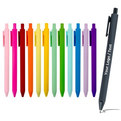 Retractable Black Ink Gel Pens