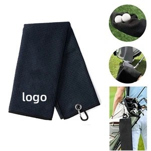 Microfiber Golf Towel with Metal Grommet and Clip