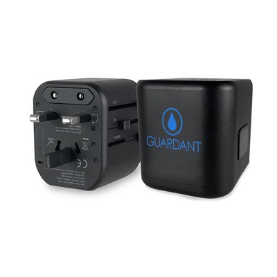 Travel Mate Adapter with 2XUSB