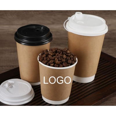 9.5OZ Kraft paper cup with lid