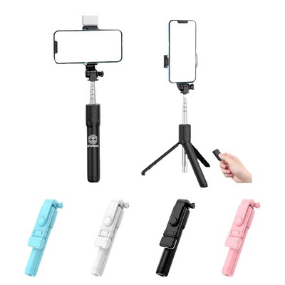 Wireless Selfie Stick Tripod with Remote & LED Light for Perfect Shot