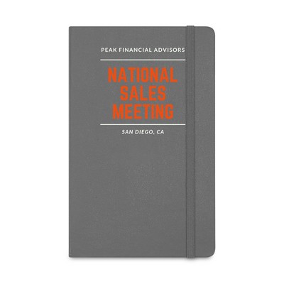 Moleskine® Hard Cover Ruled Large Notebook - Slate Grey