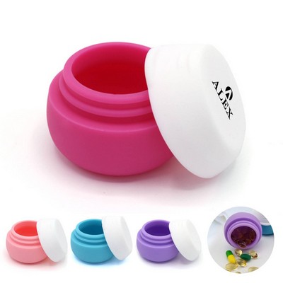 0.66 oz Small Silicone Pill Cases Waterproof