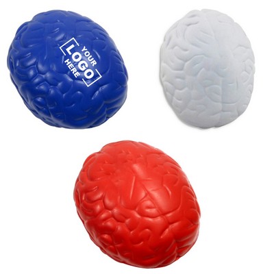 Colorful PU Stress Relief Brain Toy