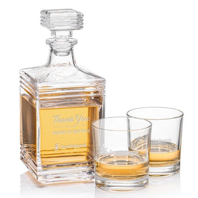 Farmington Decanter & 2 On-the-Rocks