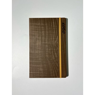 NoteBook with soft touch wood veneer cover