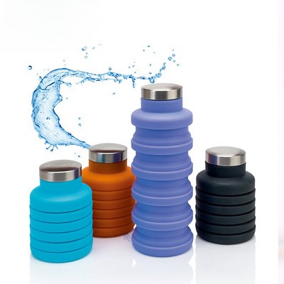 Portable Silicone Collapsible Water Bottle