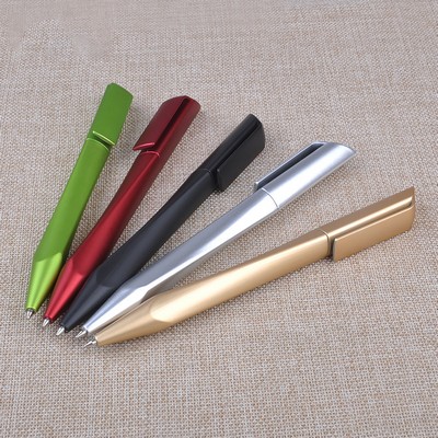 Rotating Ballpoint Pen with Metallic Finish