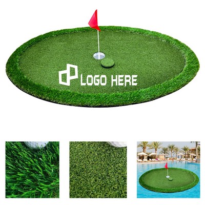 Oval Floating Golf Putting Green