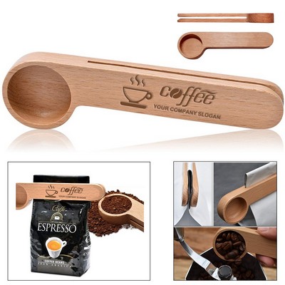 Wooden Coffee Scoop with Clip