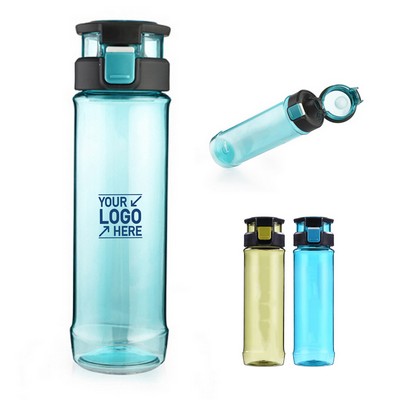 Portable 24 Oz Plastic Sports Water Bottle