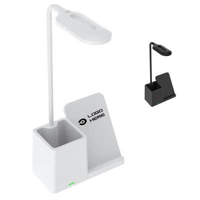 Lamp With Wireless Charger And Organizer