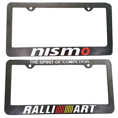 3D Plastic License Plate Frames