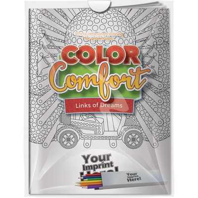 Combo Pack - CC110 Color Comfort & 6-Pack of Colored Pencils (Imprinted) in a Poly Bag